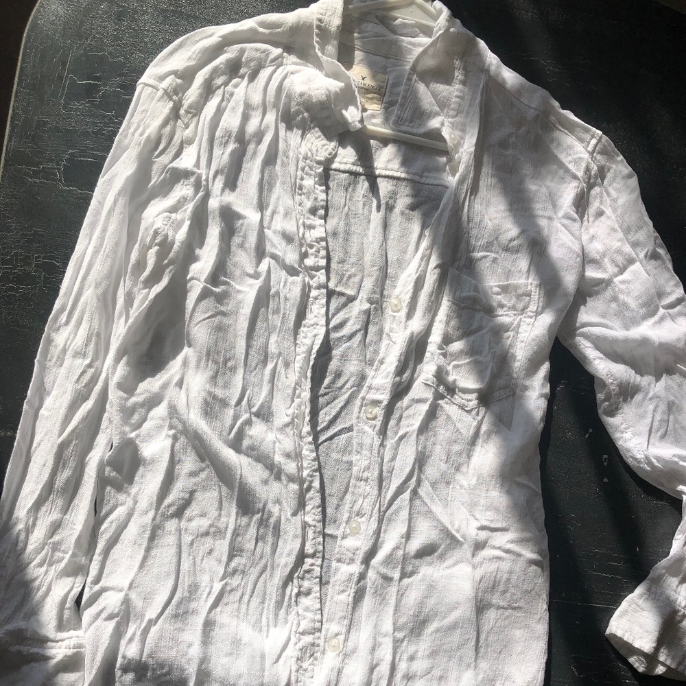 White cotton blouse